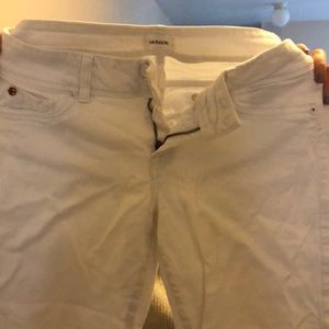 Hudson crop white jeans